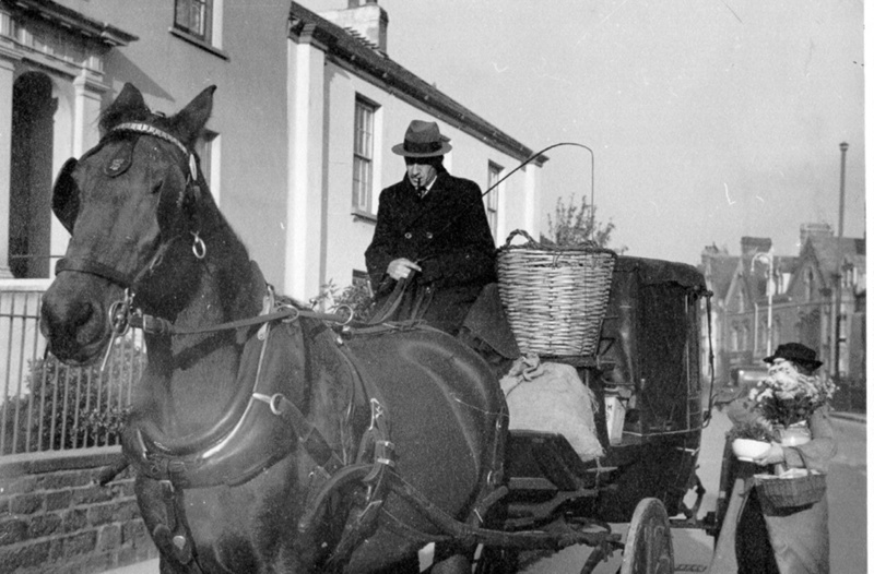 Horse Drawn Cab, Barnstaple; 19301939; 73 eHive