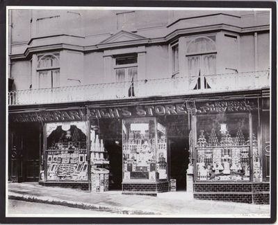 Farleigh's Grocer Shop,High Street,Bideford; 1900; 82-12229 | eHive