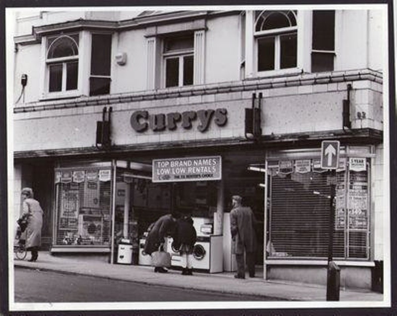 Currys Shop, High Street, Bideford; 1985; 8212230 eHive