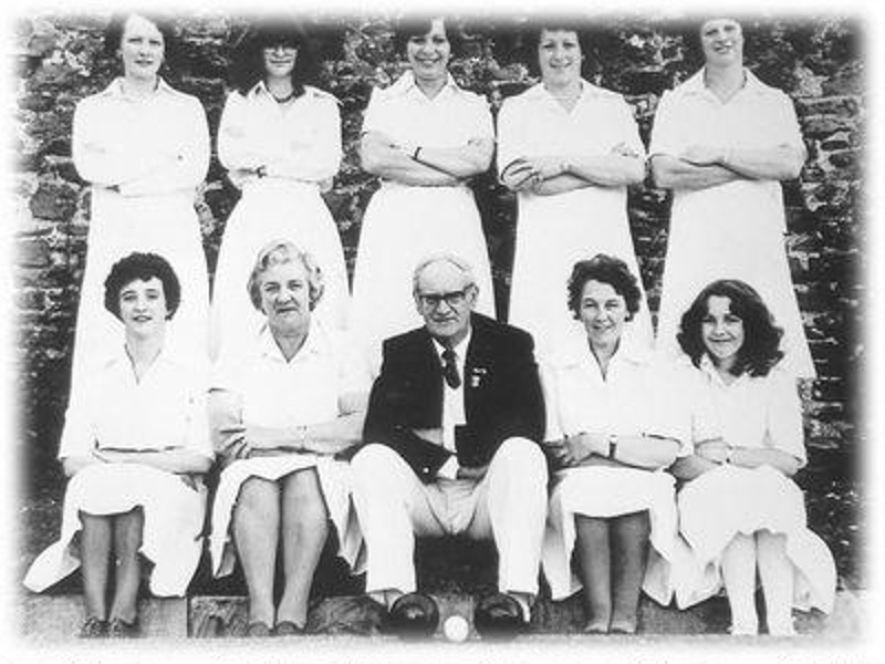 Ladies Bowling Club, North Street, North Tawton in 1980s; 1980; 61 eHive