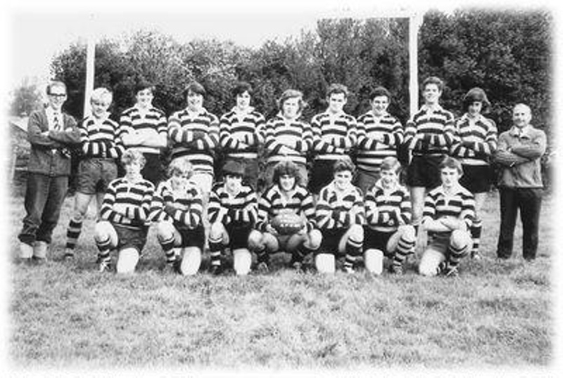 Rugby FC team at The Butts, North Tawton in late 1970s; 1970; 39-20023 ...