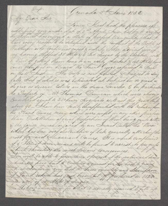 John Hoyes To William Foreman Home 3 July 1832 Copy Of Previous Letter 