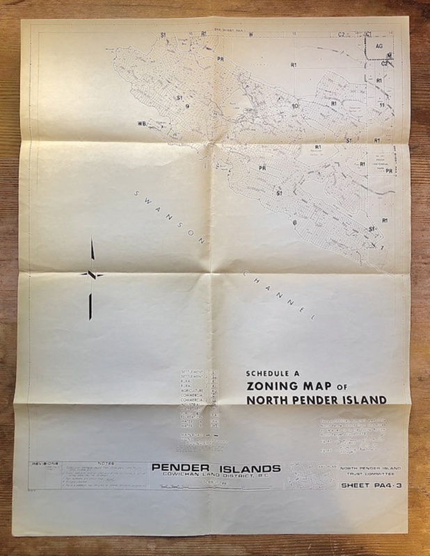 Zoning Map of North Pender Island; 1978; 023.0024.0034 | eHive