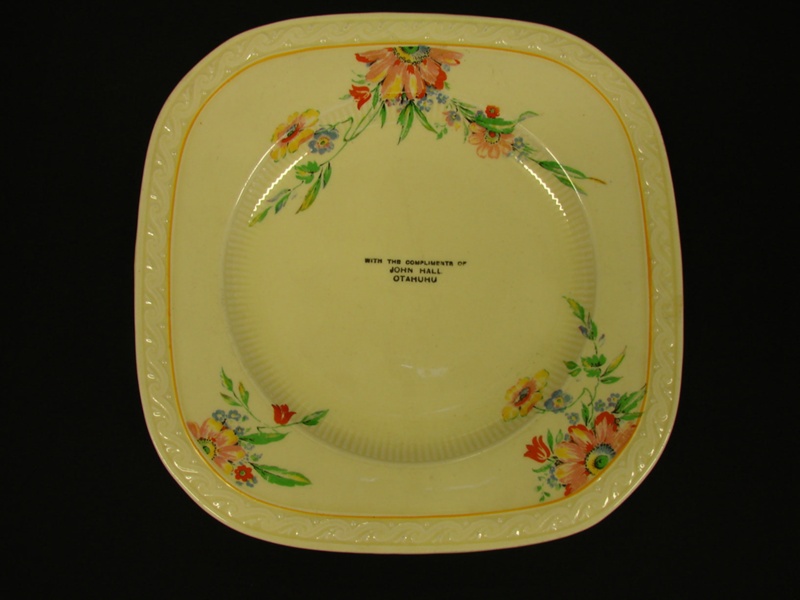 Plate, Hall's General Store; J & G Meakin; OHS OJ 0005 Otahuhu