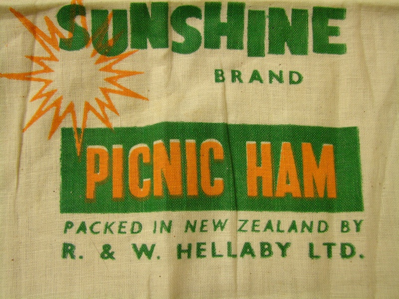 Sunshine Brand Picnic Ham; R. & W. Hellaby Limited; MHS OJ004 Mangere