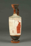 Lekythos; Attributed to the Sabouroff Painter; Mid 5th Century BC; 16.53