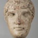 Terracotta sculpture of the face of a woman; Unattributed; Hellenistic; 222.15