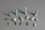 Group of Egyptian faience amulets; 198.04