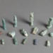Group of Egyptian faience amulets; 198.04