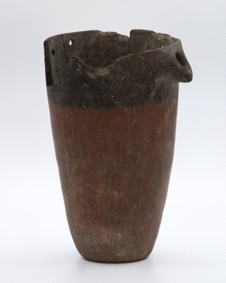 Egyptian black-topped red ware vessel; 231.22.10