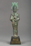 Cast bronze figurine of Osiris; 5th Century BCE; 221.14