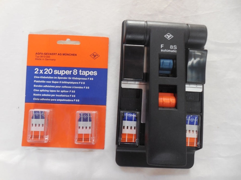 AGFA Super 8 Film Splicer with Cine Splicing Tapes; AgfaGevaert; 1950s