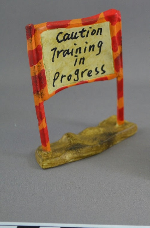 Caution training in progress; Neki, Harrison; BMHC_16843 | eHive