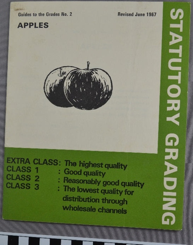 Statutory grading / guide to the grades no. 2 / apples; Ministry of ...