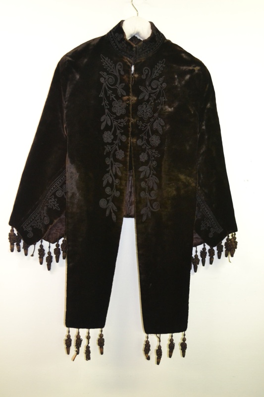 Cape, embroidered sealskin; unknown; 1870s - 1880s; BMHC_17743 | eHive