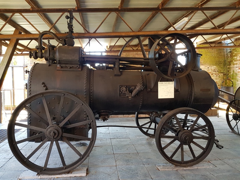 Portable steam engine; Clayton & Shuttleworth; 1881; GSM_00203 eHive
