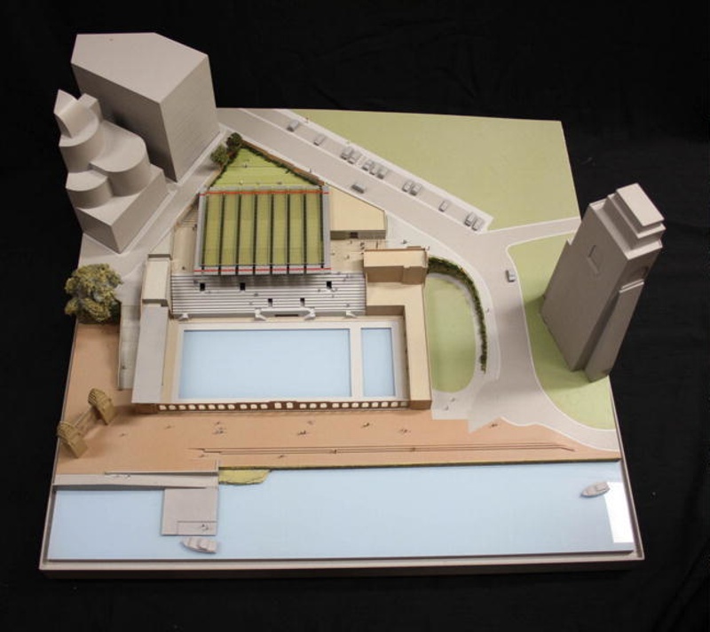 Model of North Sydney Olympic Pool Ken Maher Hassell Architects