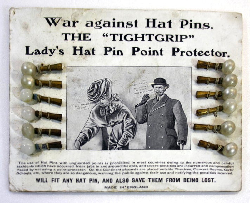 Hat pins with protectors on sale