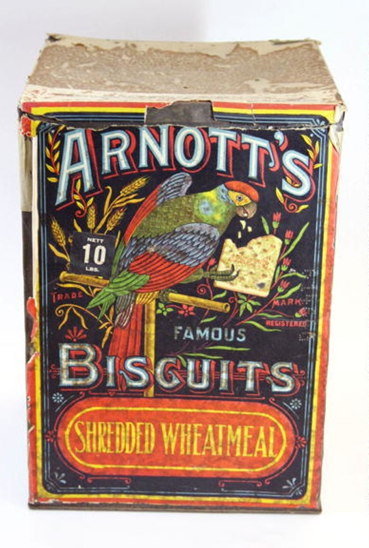 Tin, 'Arnott's Biscuits'; William Arnott Pty Ltd; c. 1915; 2014.17.6
