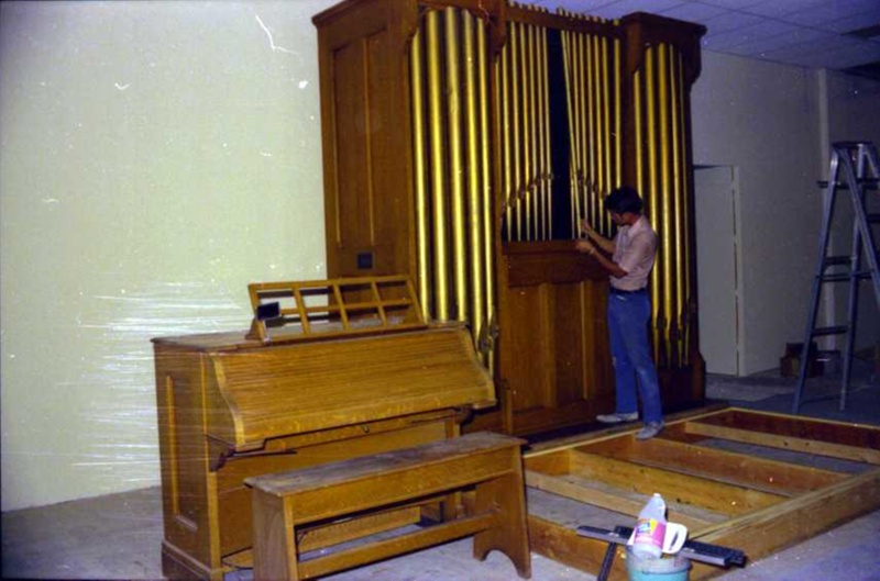 Austin Pipe Organ being installed in Auditorium; 2317 eHive