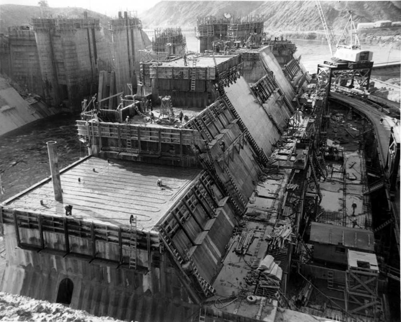 Davis Dam construction.; 754 on eHive