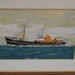 painting of motor trawler "Boston Beaver" (LT 157) at sea; LOWMS:2023.156