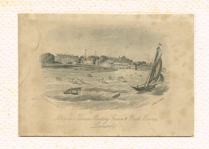 Print 'Marine Terrace, Battery Green, Lowestoft'; Rushmere; 01.11.1850