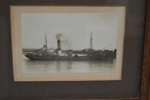 photograph of steam trawler "Fort Albert" (LT 357) in Lowestoft Harbour; LOWMS:2023.151