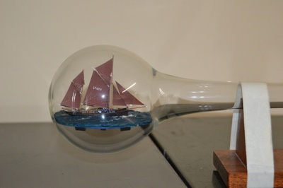 ship in bottle / smack LT 459 in yard of ale; LOWMS:2023.185