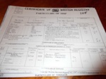 Certificate  of  Registry   Woodleigh; custom & excise; 1960; LOWMS.2025.105
