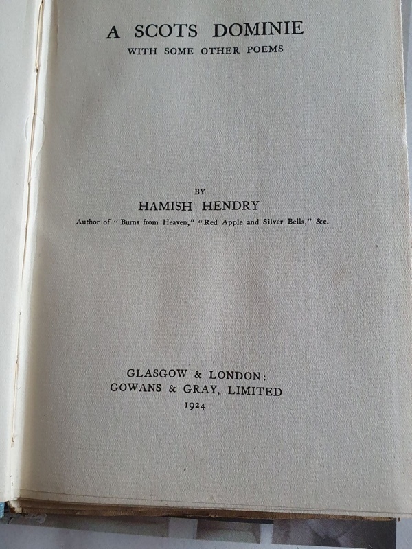 A Scots Dominie; Hendry, H; BK612 | eHive