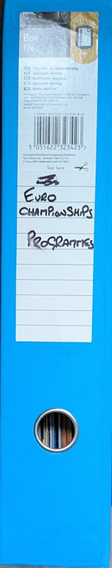 Ehive European Championship Programmes; PM807 | eHive