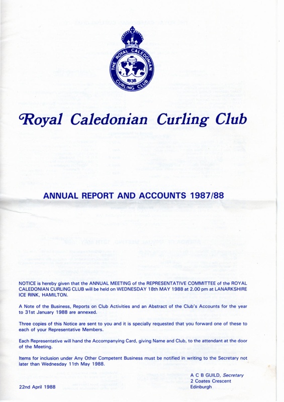 RCCC Annual Report and Accounts 1987/88; PM689 | eHive