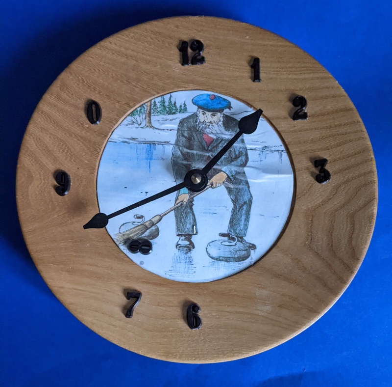 Curling Themed Clock; MC102 eHive