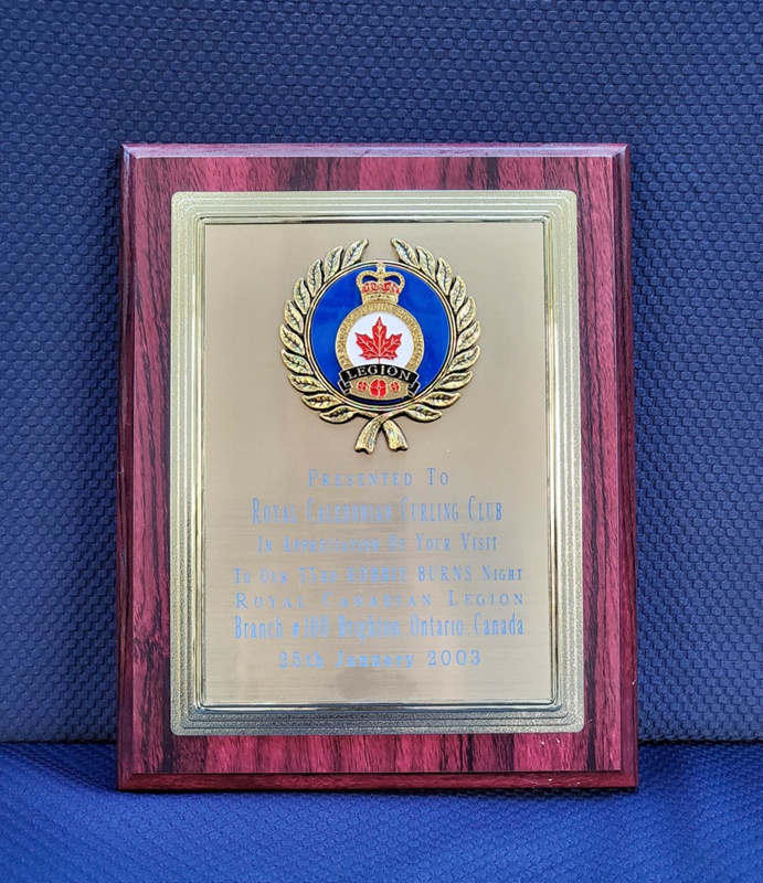 Royal Canadian Legion Brighton Branch Wall Plaque; PZ567 eHive