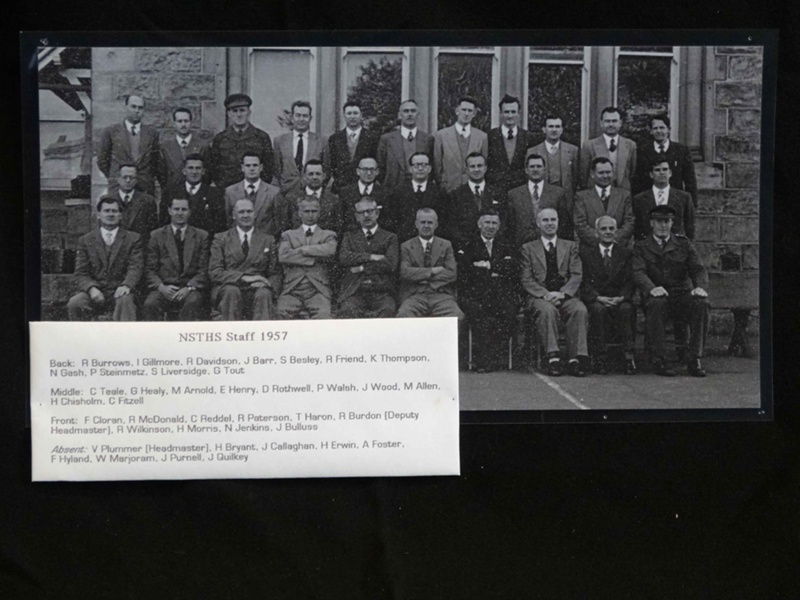 North Sydney Technical High School. Staff 1957. B&w Photograph With 