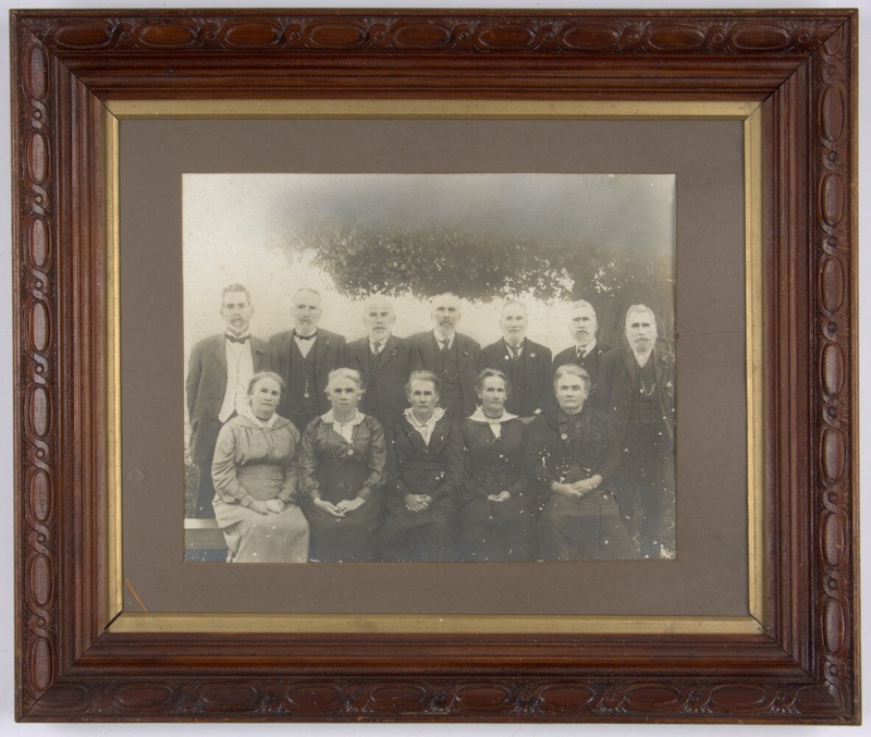 Framed Portrait of the Family of William and Sarah McLaughlin; 8631 | eHive