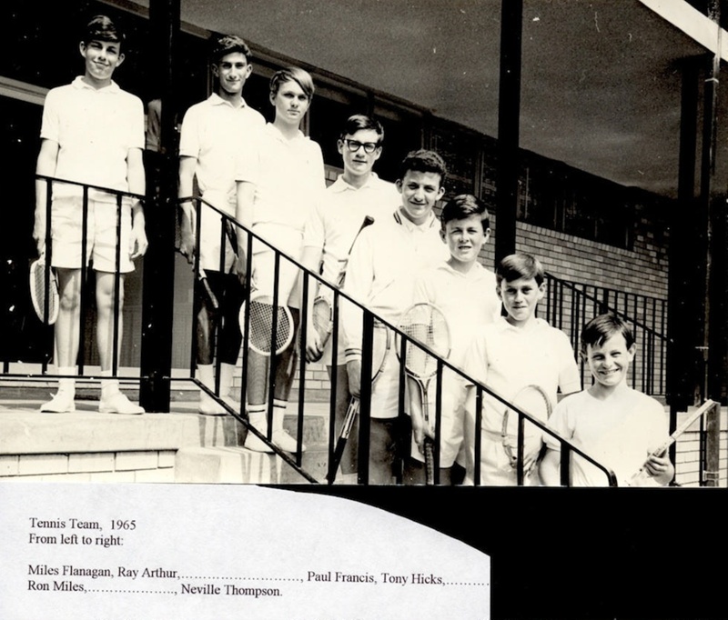 Photographs 1965 Tennis Team; 1965; 89.8 eHive