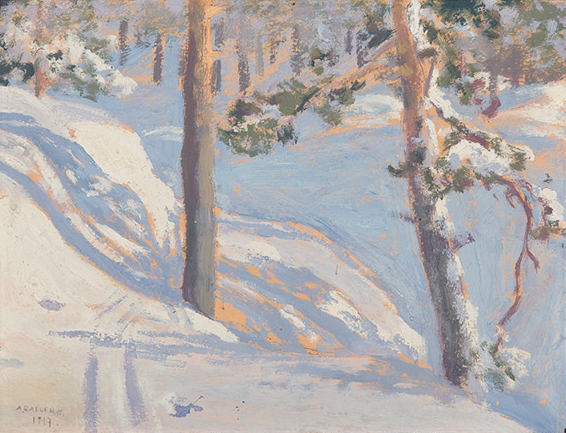Talvimaisema / Vinterlandskap / Winter landscape; Gallen-Kallela