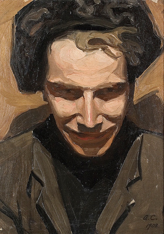 Omakuva / Självporträtt / Self portrait; Cawén, Alvar; 1908; DAM1160 | eHive