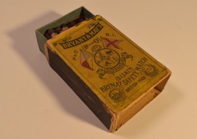 P&O Bryant & May's safety matches; Bryant & May; SH1992-3284