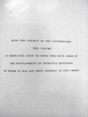 Book: The American Textbook of Operative Dentistry; 1940; AR#4197