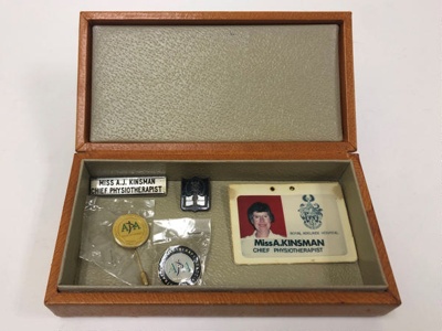 Badge: Australian Physiotherapy Association and Name Badges belong to Alison Kinsman; AR#14811