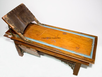 Equipment: Working Model of Theatre Operating Table; 1888; AR#2818 Equipment: Working Model of Theatre Operating Table; 1888; AR#2818
