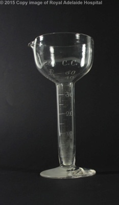 Equipment: Graduated Glass Measuring Glass; Ca 1940; AR#4913