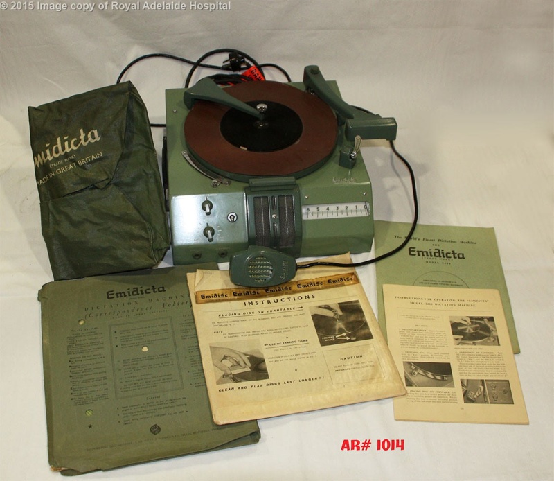 Equipment Emidicta Dictation Machine (Model 24001 10DRX); EMI Sales