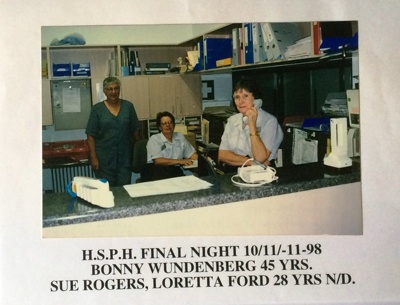 Photo: Final Night at Hutt Street Private Hospital; 1998; AR#454