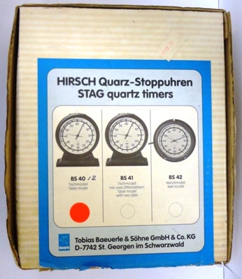 Equipment: Hirsch Quarz-Stoppuhren STAG Quartz Timer; Ca 1970; AR#9572