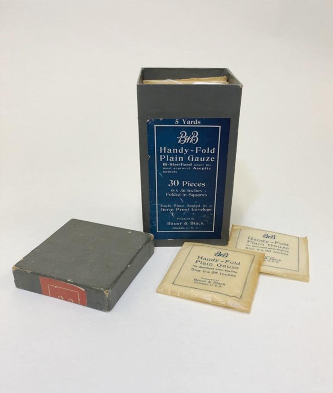 Equipment:  B & B Handy-Fold Plain Gauze; Ca 1910; AR#1520