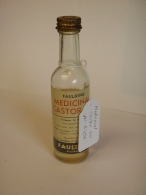 Chemical: Medicinal Castor Oil; Faulding & Co; AR#5450